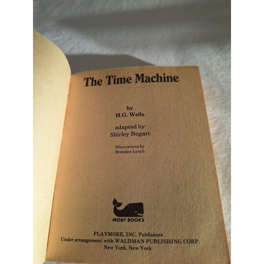 The Time Machine H.G. Wells Moby Books Illustrated Classic Edition 1987 Vintage - Picture 4 of 6